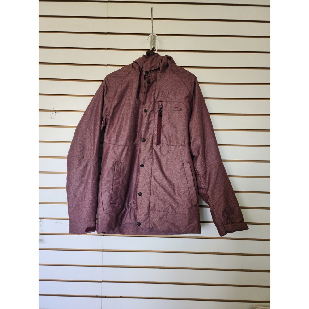 Oakley Men's Mauve Multi Pocket Jacket Size M Hood & Logo RN 96548 CA 35460